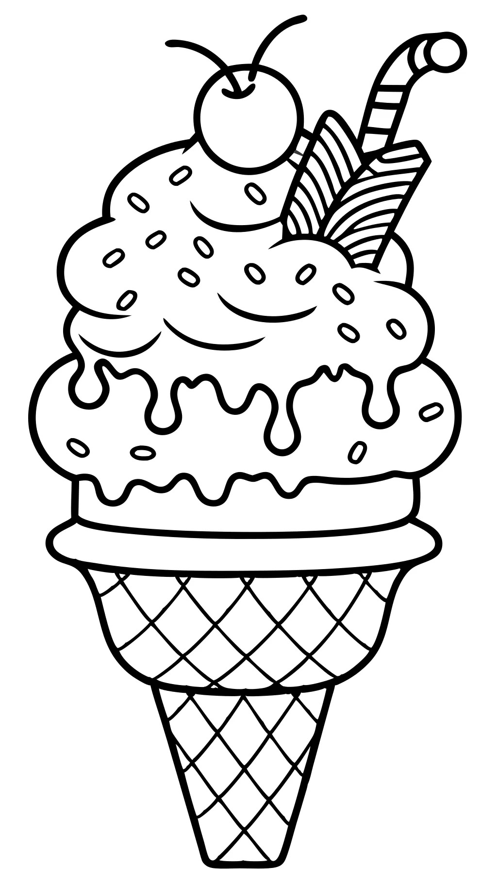 ice cream coloring pages free printable